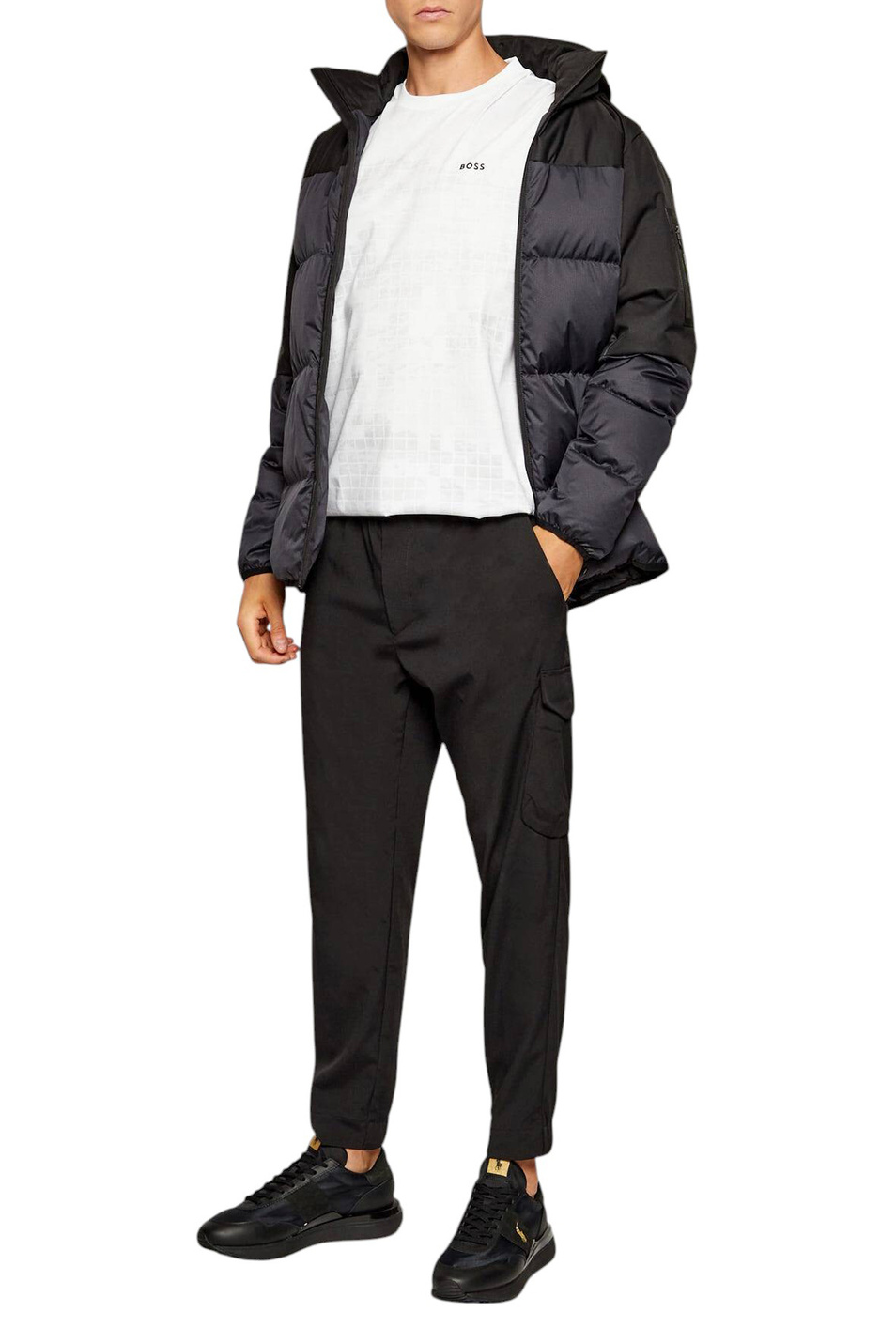 Мужской BOSS Футболка из хлопка (цвет ), артикул 50548334 | Фото 3