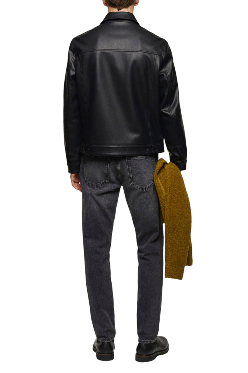Мужской Mango Man Куртка BLAS из искусственной кожи с карманами (цвет ), артикул 67020621 | Фото 4