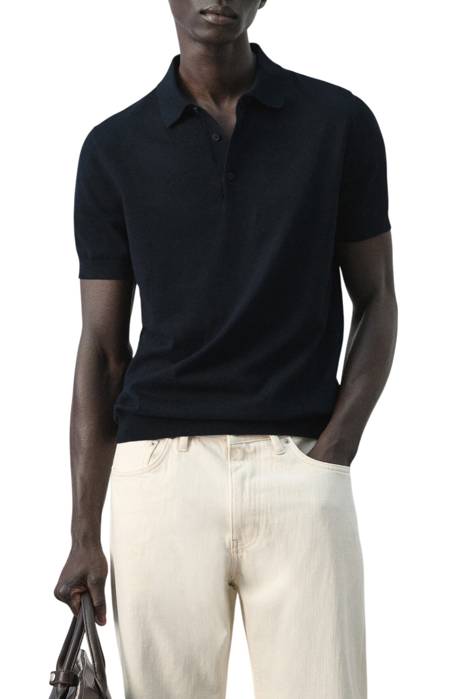 Мужской Mango Man Поло ARRAONA из хлопка (цвет ), артикул 27035945 | Фото 3