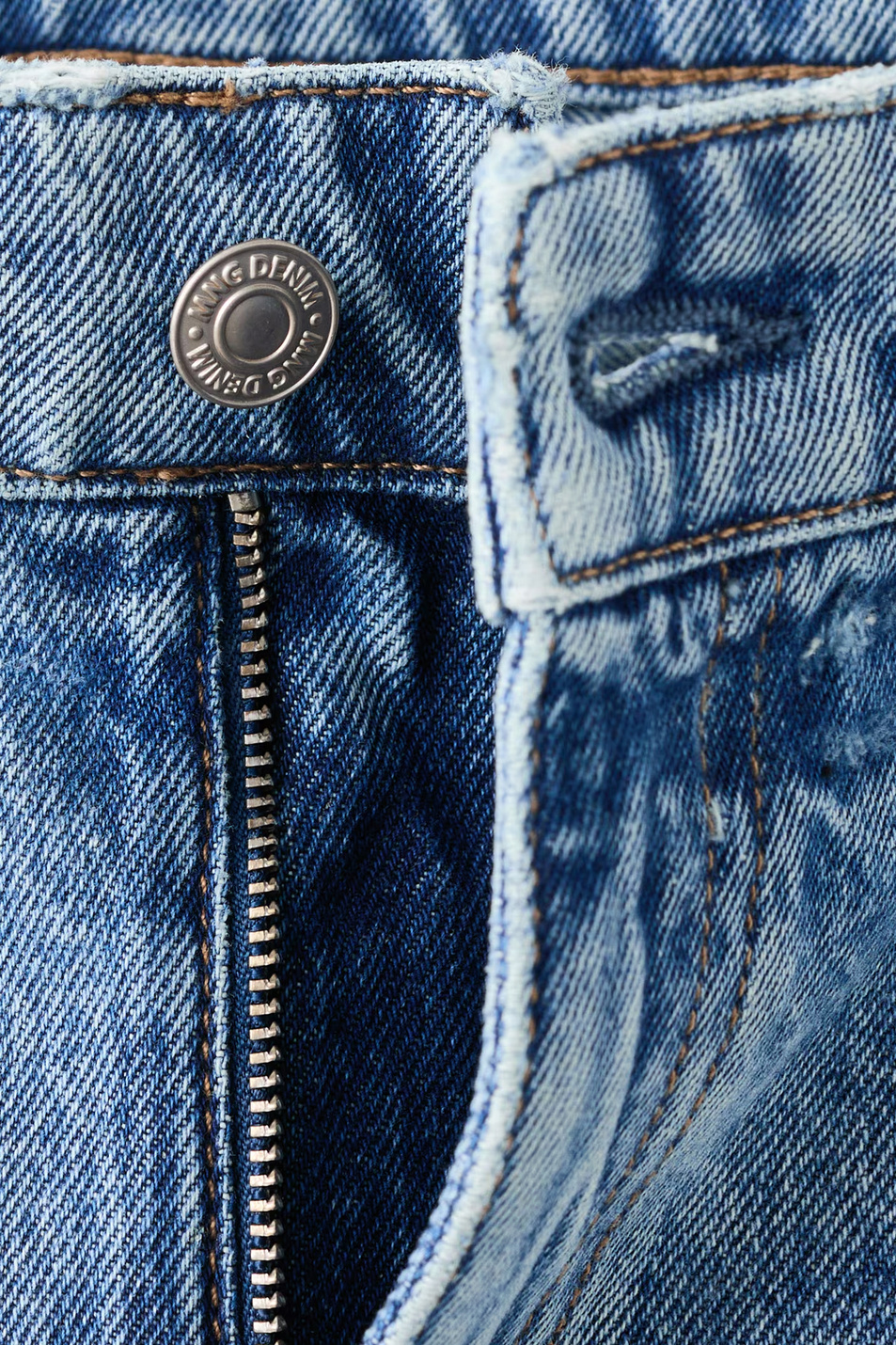 Мужской Mango Man Джинсы BOB из хлопка (цвет ), артикул 27014431 | Фото 5