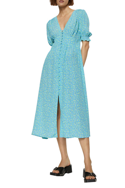 Платье DAISY с цветочным принтом|Основной цвет:Голубой|Артикул:27038636 | Фото 2