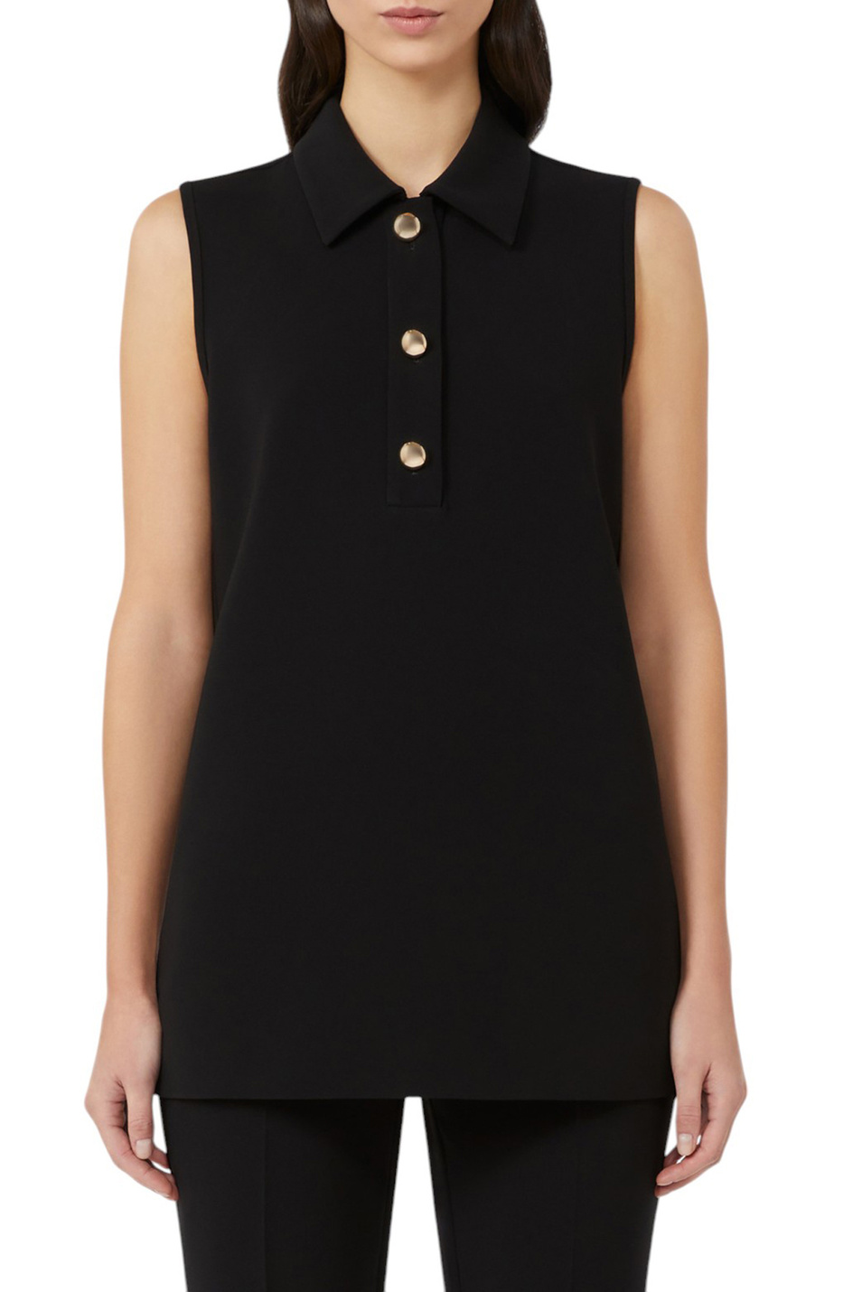 Женский Max Mara Блузка GOLF однотонная (цвет ), артикул 2526196011 | Фото 3