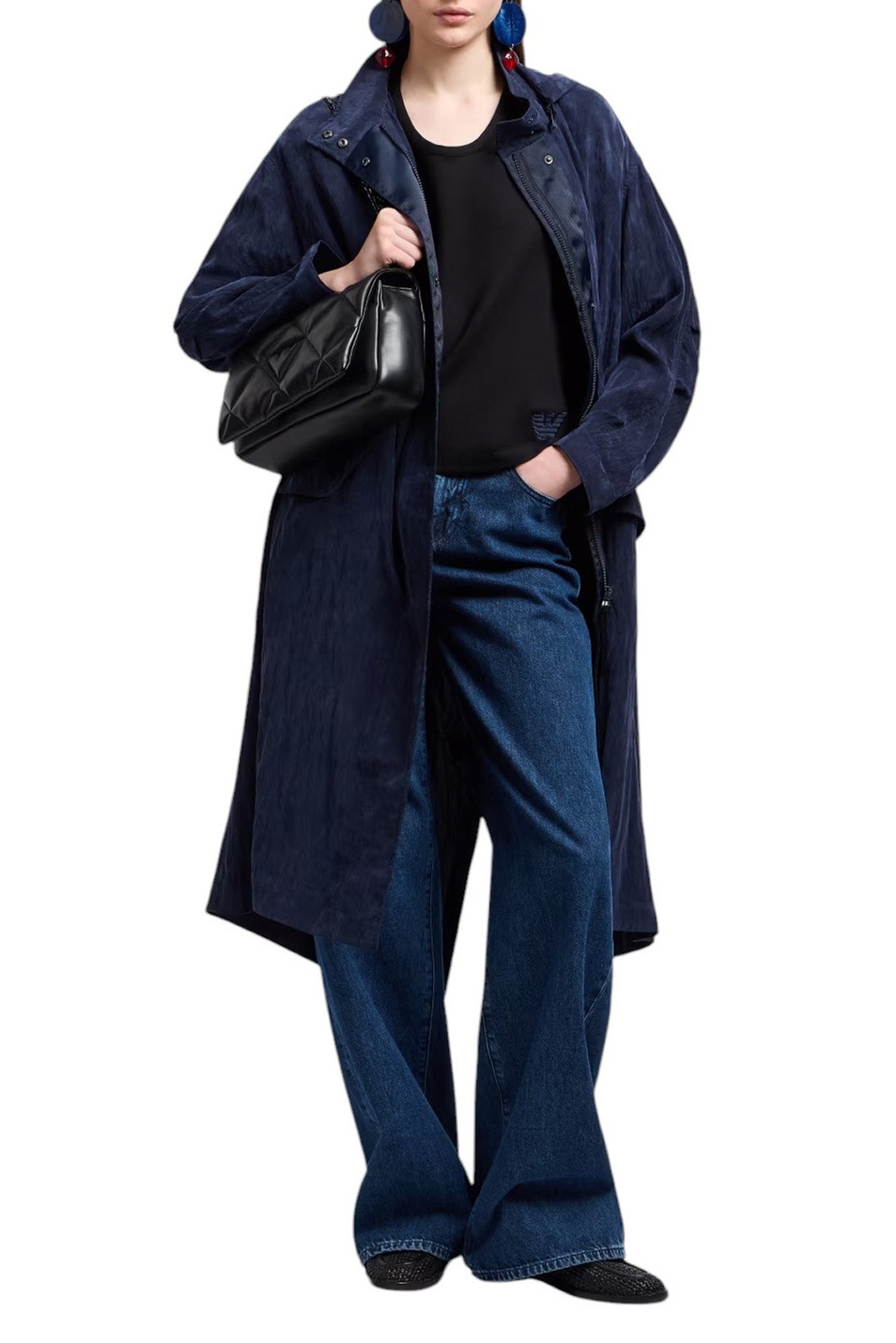 Женский Emporio Armani Футболка с логотипом (цвет ), артикул EW000488-AF12911 | Фото 2
