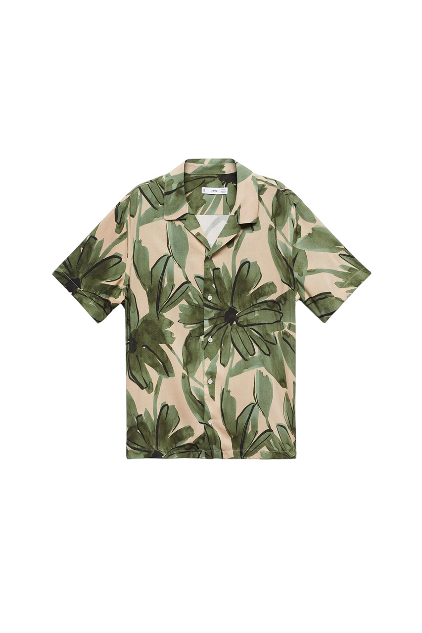 Рубашка MAUIV с принтом|Основной цвет:Зеленый|Артикул:67076311 | Фото 1