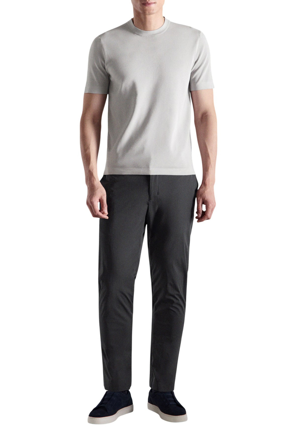 Мужской Mango Man Футболка MILLER однотонная (цвет ), артикул 27074428 | Фото 2