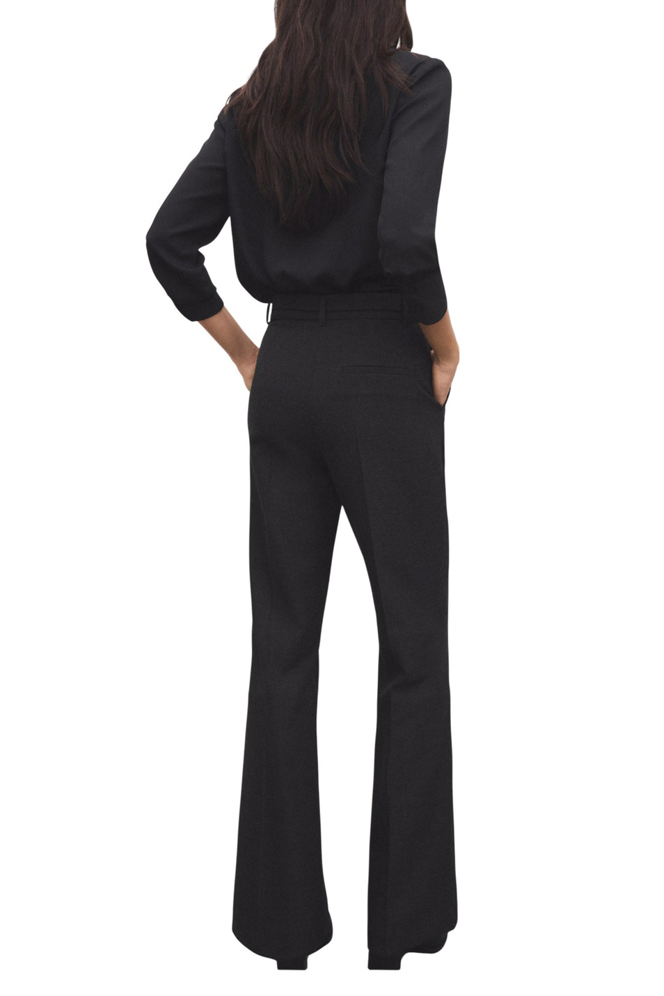 Женский Mango Брюки CARLOTA прямого кроя с поясом (цвет ), артикул 27081268 | Фото 4