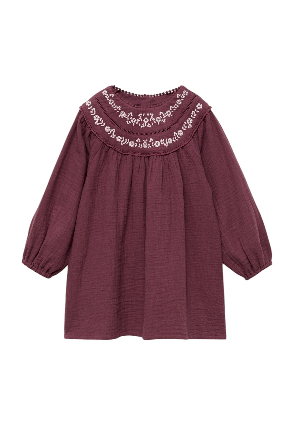 Девочкам Mango Kids Платье BERRY из хлопка (цвет ), артикул 87040642 | Фото 1