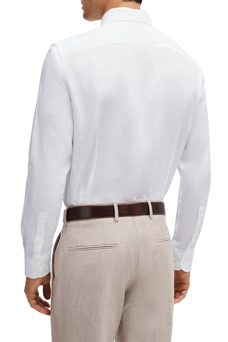 Мужской BOSS Рубашка из чистого льна (цвет ), артикул 50512876 | Фото 4