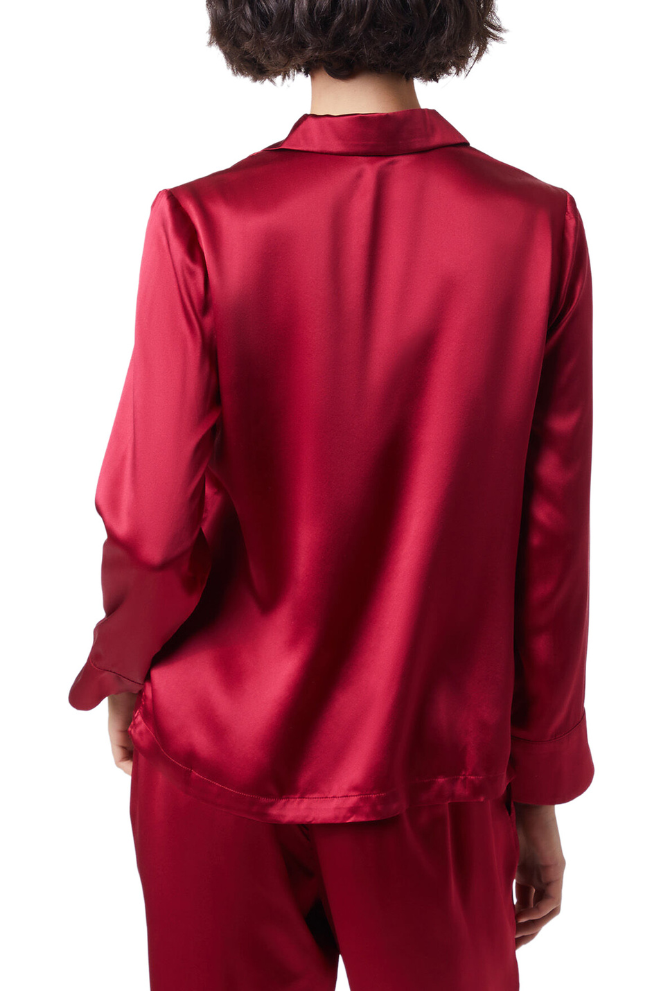 Женский Etam Пижамная рубашка PEARLY из натурального шелка (цвет ), артикул 6529636 | Фото 3