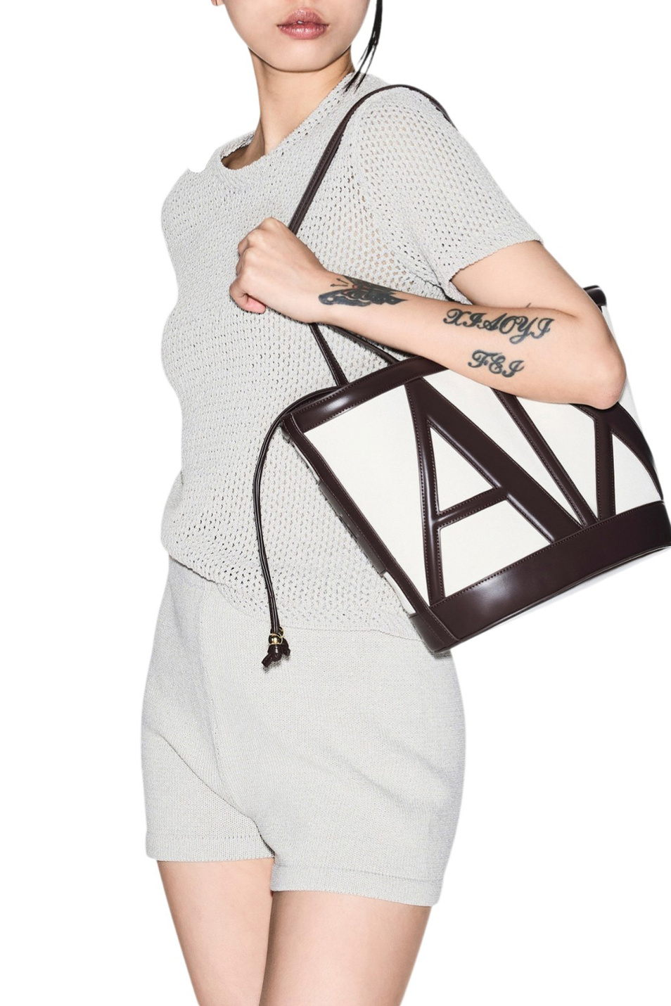 Женский Armani Exchange Сумка-ведро с логотипом (цвет ), артикул XW002607-AF22635 | Фото 6