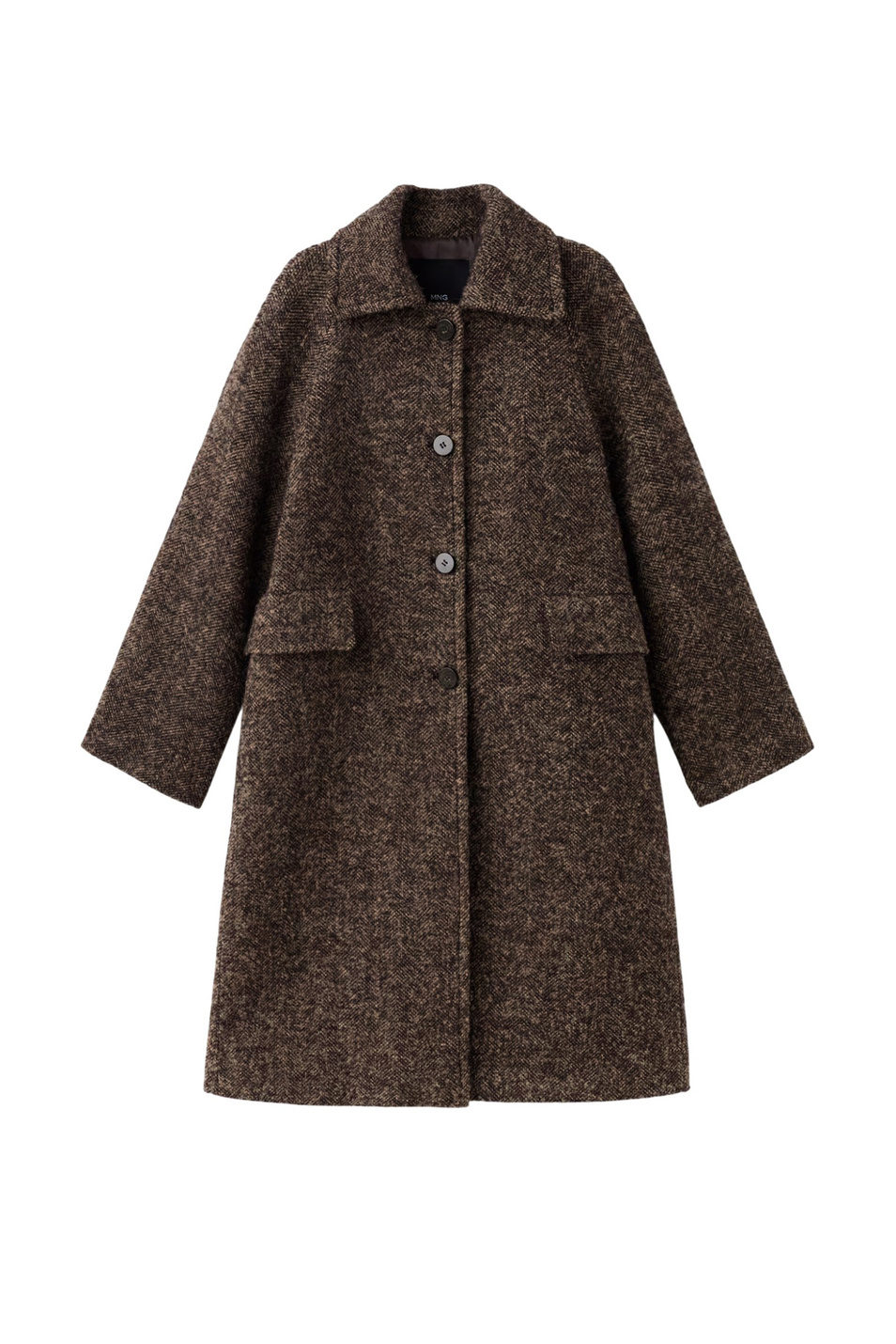 Пальто BASSEL из смесовой шерсти|Основной цвет:Коричневый Женский Mango Пальто BASSEL из смесовой шерсти (цвет ), артикул 17037910 | Фото 1