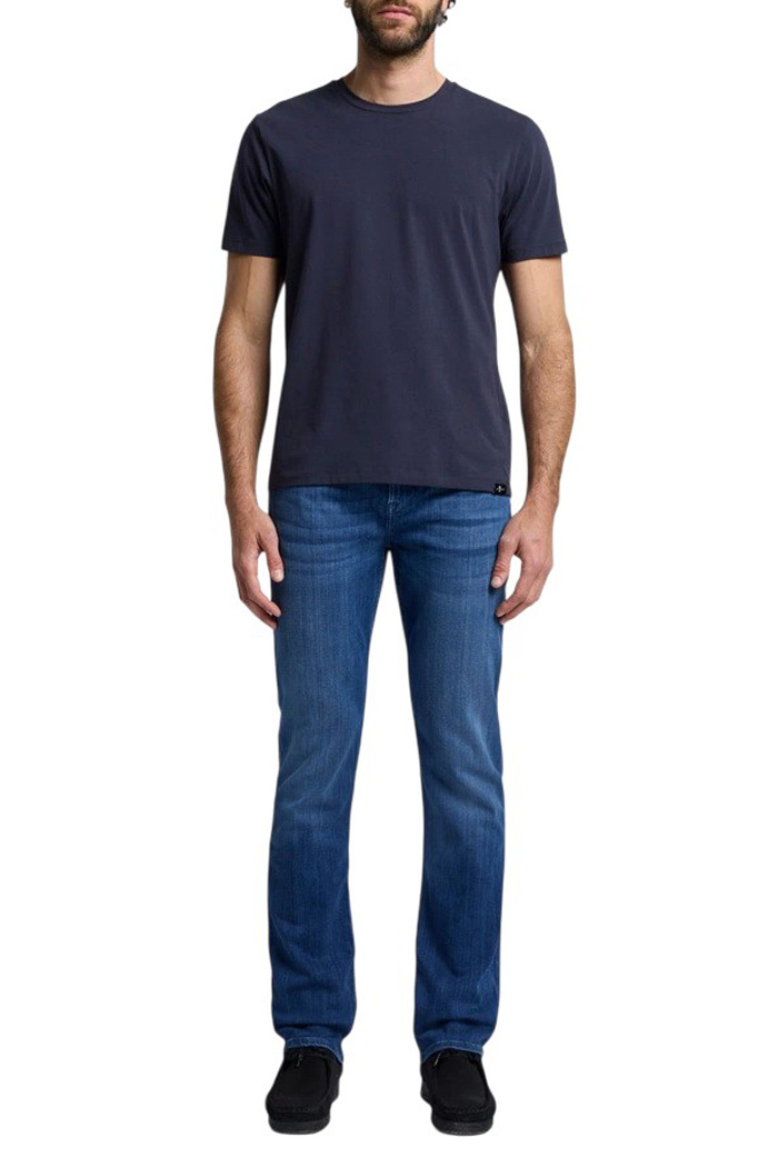 Джинсы из смесового хлопка|Основной цвет:Синий Мужской 7 for all Mankind Джинсы из смесового хлопка (цвет ), артикул 7T519A23 | Фото 3