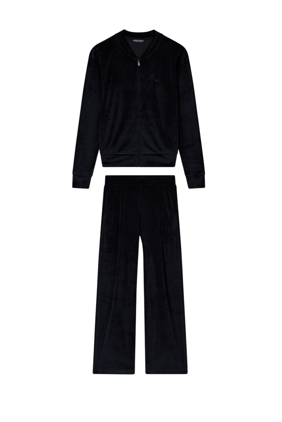 Костюм спортивный однотонный|Основной цвет:Черный Женский Emporio Armani Костюм спортивный однотонный (цвет ), артикул EW001968-AF15366 | Фото 1