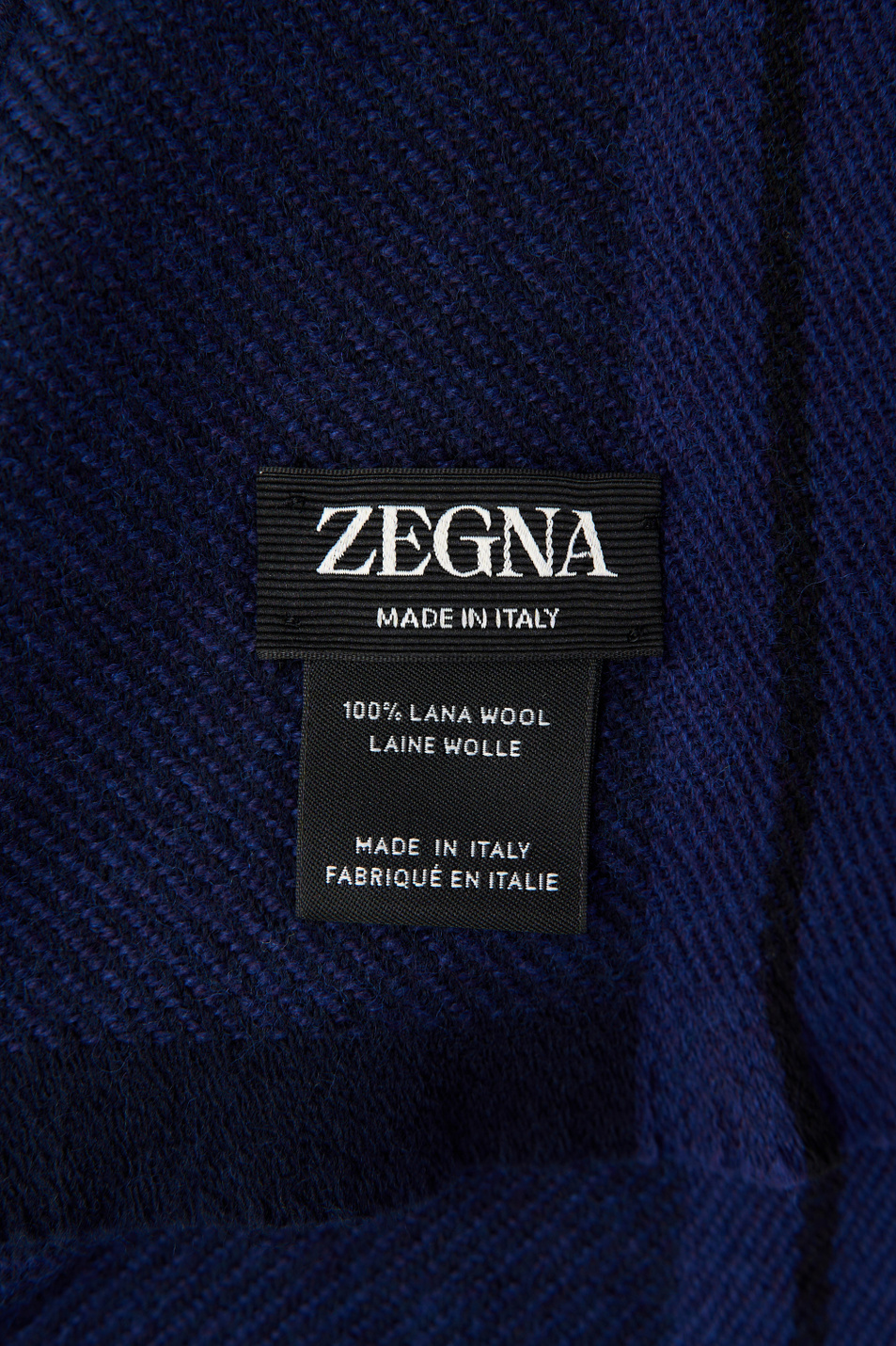 Шарф из шерсти|Основной цвет:Синий Мужской Zegna Шарф из шерсти (цвет ), артикул Z8L31SA8-28D-BL1 | Фото 2