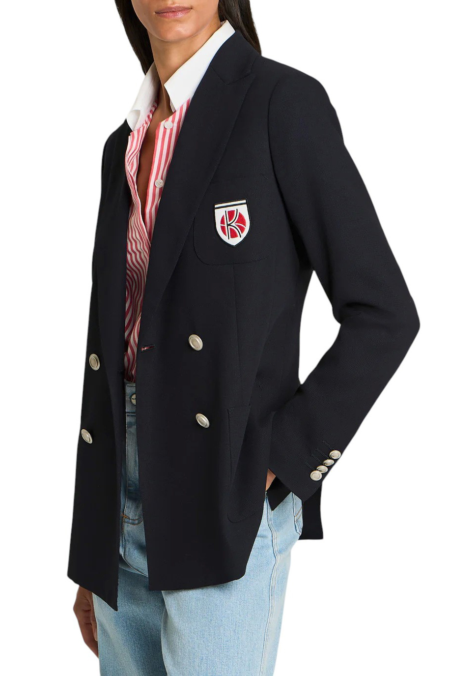 Женский Kiton Пиджак из шерсти (цвет ), артикул D59520K0811001009 | Фото 4