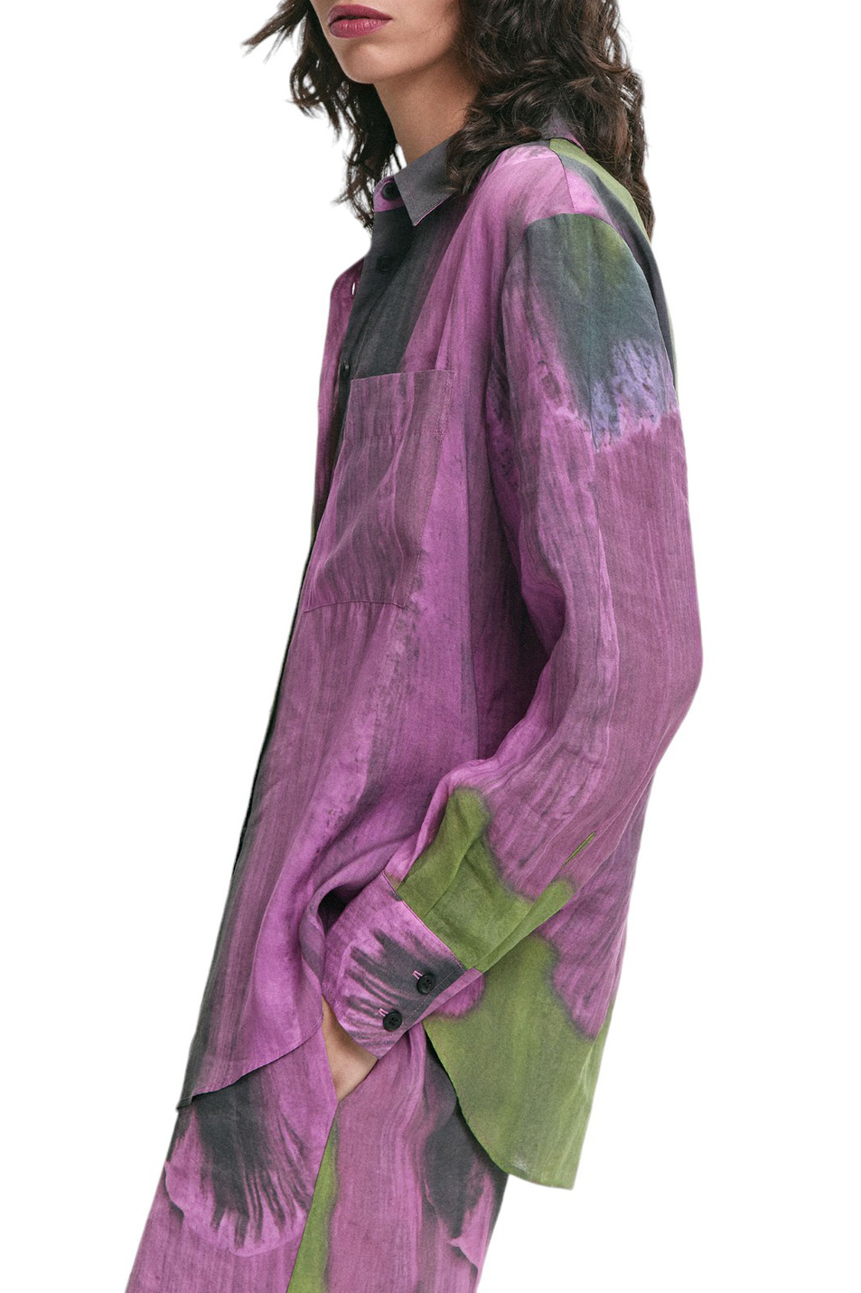 Женский Parfois Рубашка с принтом (цвет ), артикул 217616 | Фото 4