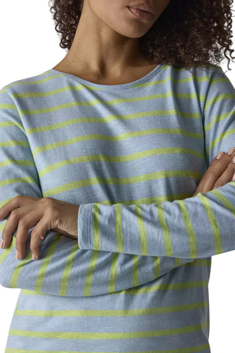 Женский LeComte Джемпер из натурального хлопка в полоску (цвет ), артикул 56-614306 | Фото 4