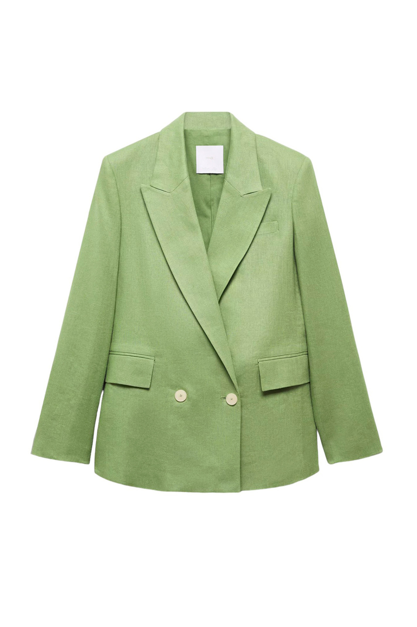 Пиджак TEMPOLI из чистого льна|Основной цвет:Зеленый|Артикул:67037113 | Фото 1