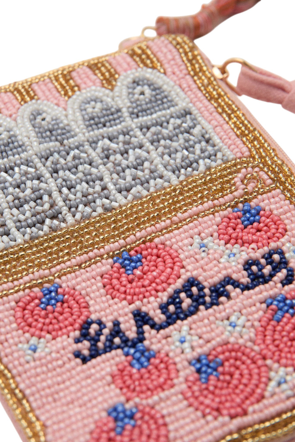 Девочкам Mango Kids Сумка SARDINA с бисером (цвет ), артикул 27046744 | Фото 4