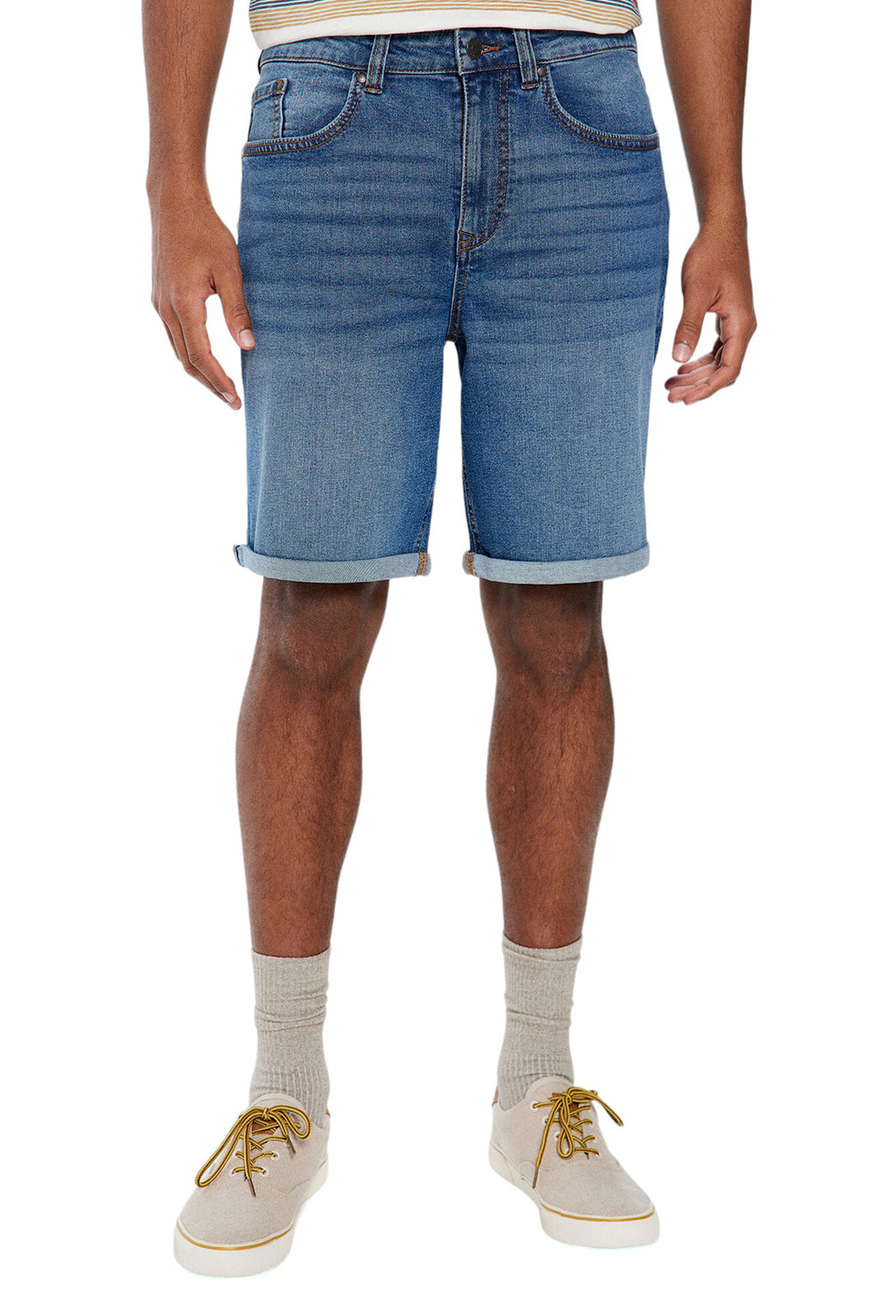 Мужской Springfield Шорты джинсовые из эластичного хлопка (цвет ), артикул 0017532 | Фото 1
