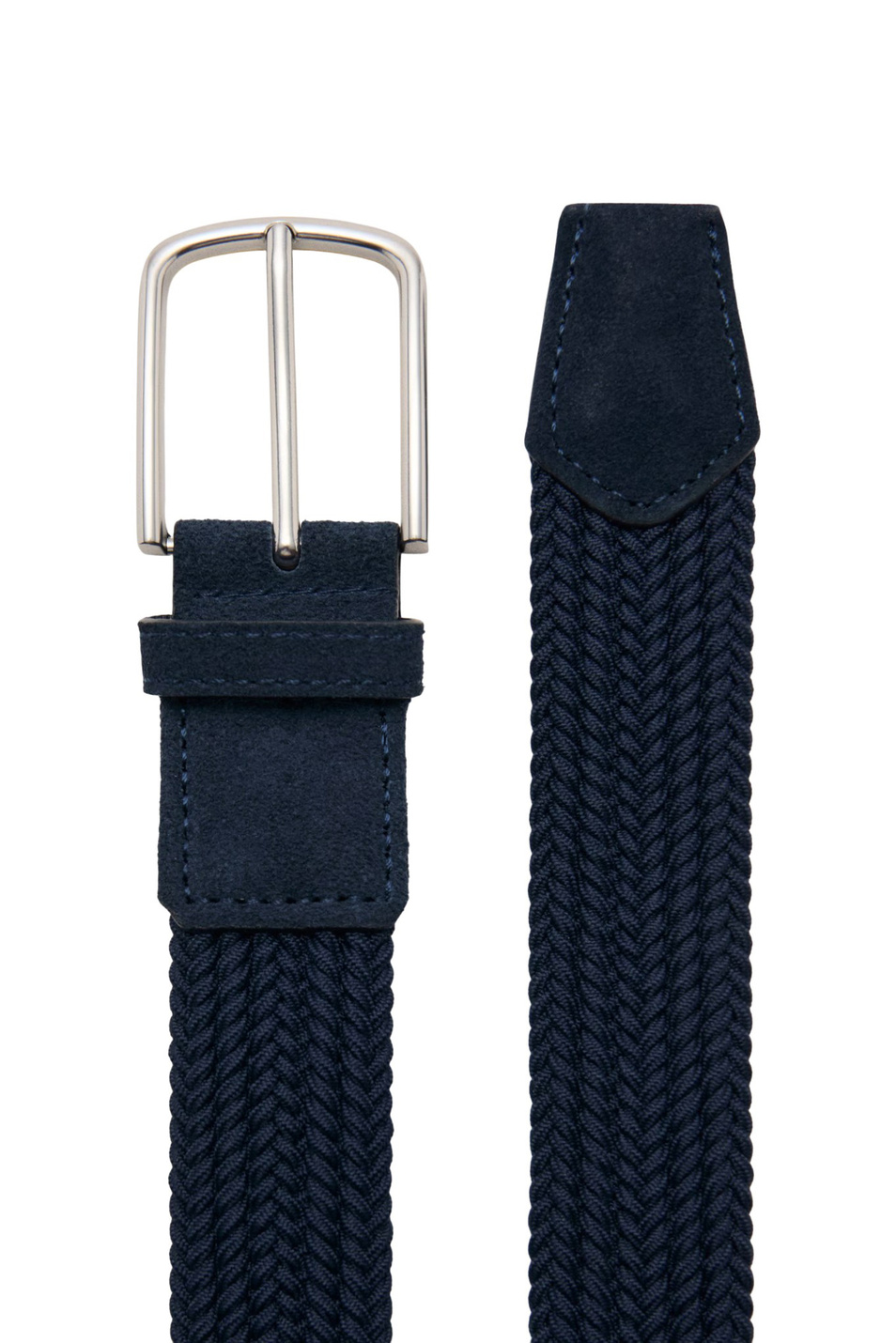Ремень ELASTIC плетеный|Основной цвет:Синий Мужской Mango Man Ремень ELASTIC плетеный (цвет ), артикул 27061244 | Фото 2