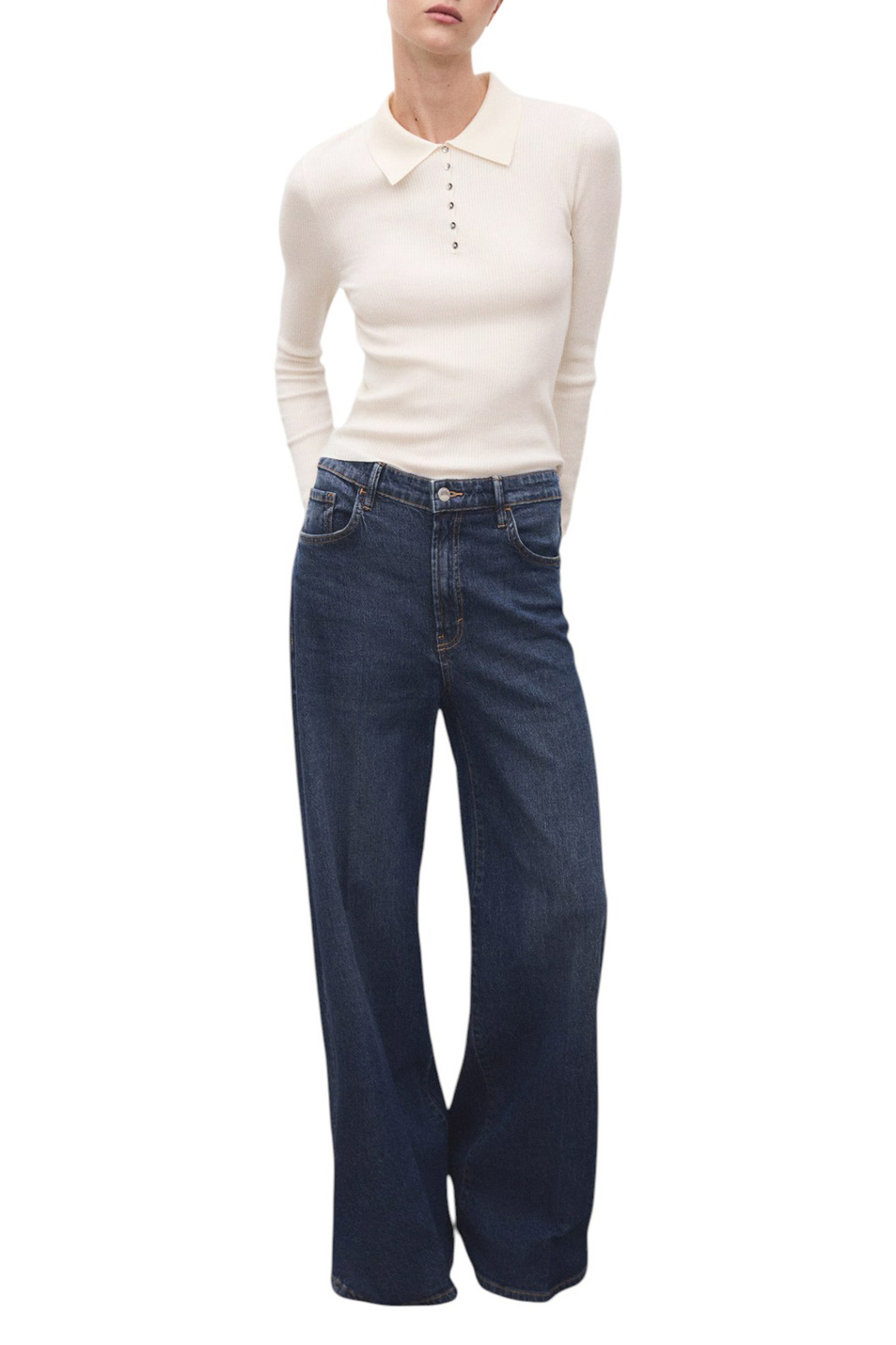 Женский Mango Джемпер поло TWENTIES (цвет ), артикул 17005822 | Фото 2