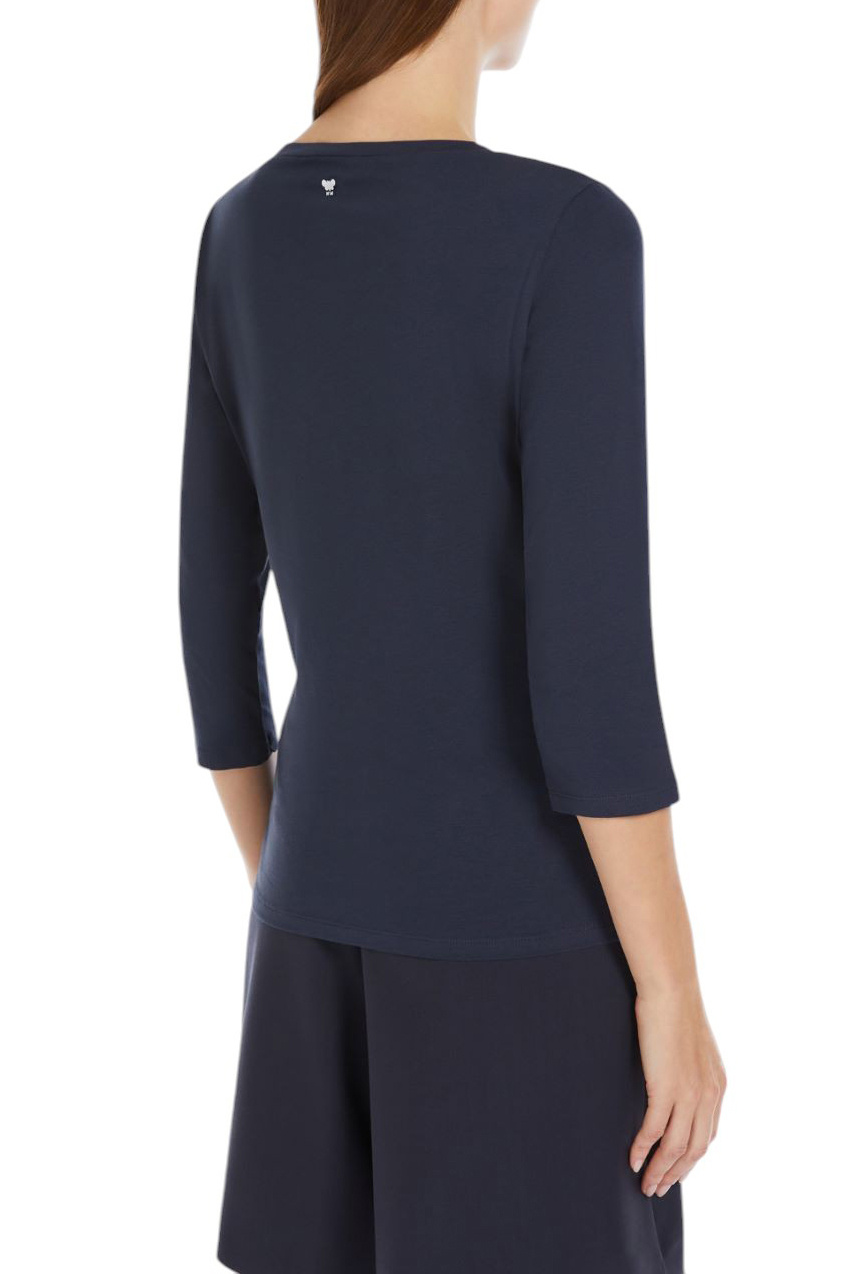 Женский Weekend Max Mara Лонгслив MULTIA из эластичного хлопка (цвет ), артикул 2515971021 | Фото 4