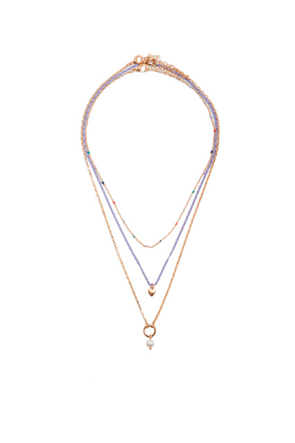 Набор ожерелий с подвесками|Основной цвет:Мультиколор|Артикул:199915 | Фото 1