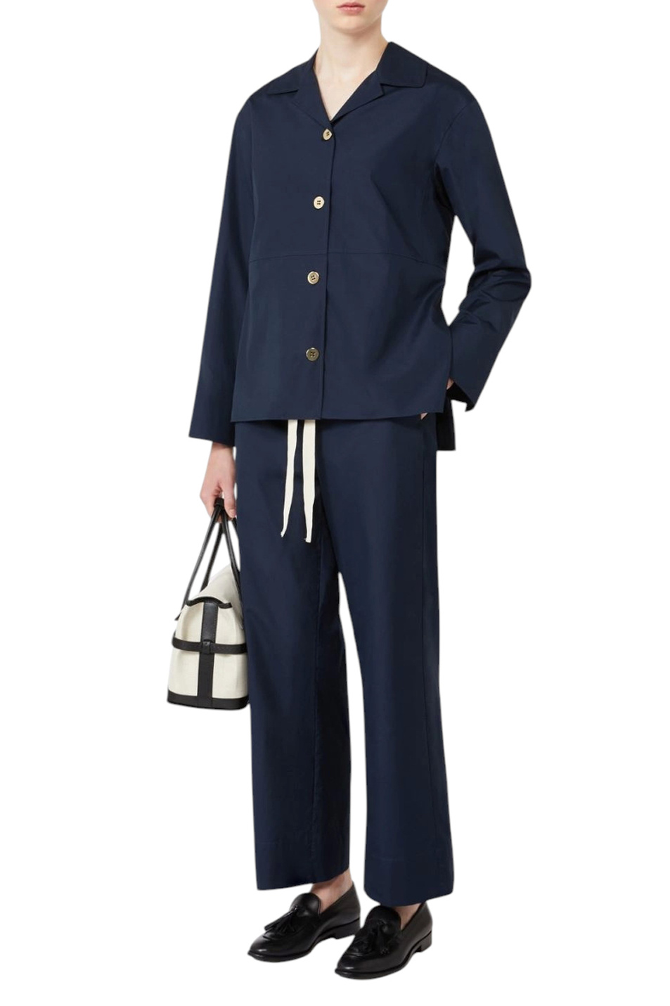 Женский Max Mara Брюки ARGENTO из хлопка (цвет ), артикул 2619131023 | Фото 2