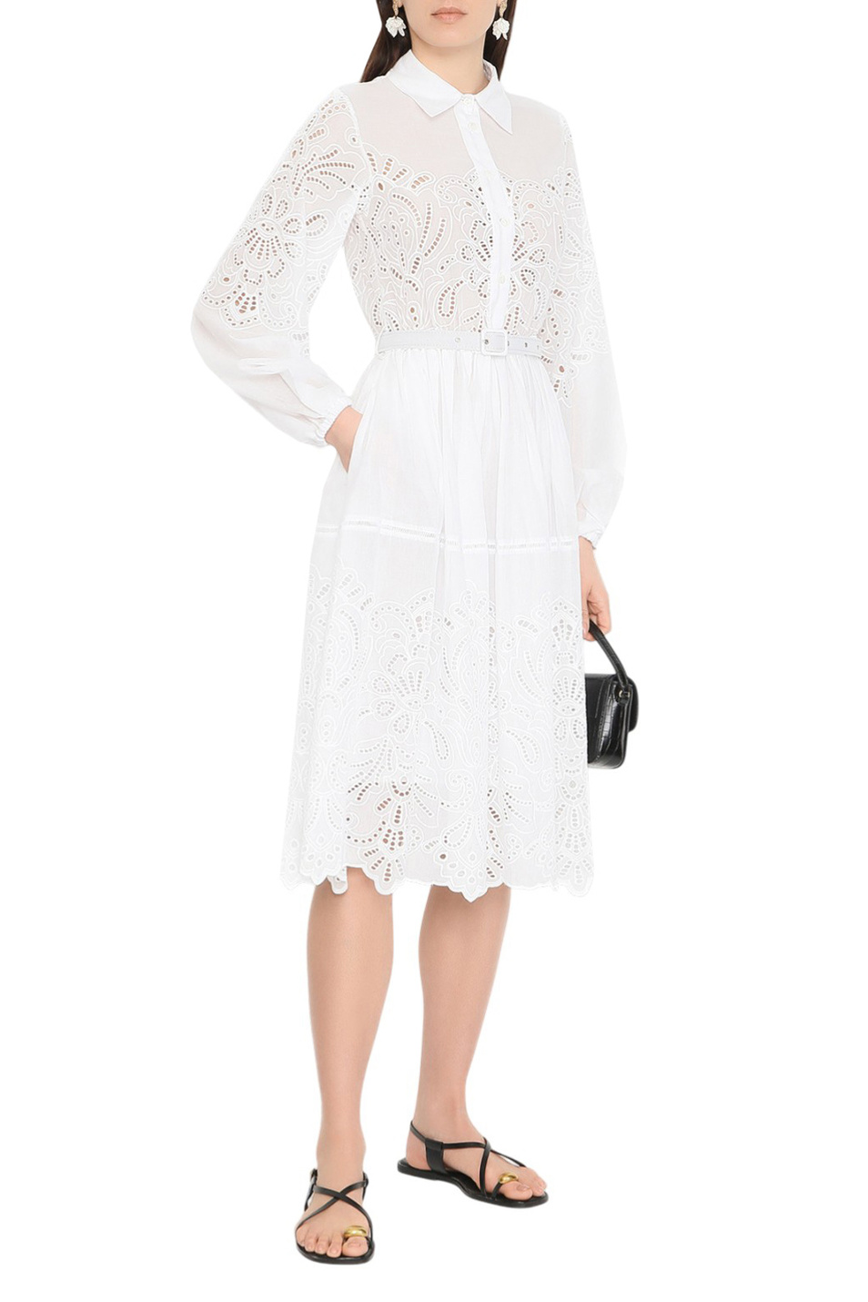 Женский Ermanno Firenze Платье из хлопка (цвет ), артикул D48EQ029CCEN0 | Фото 2