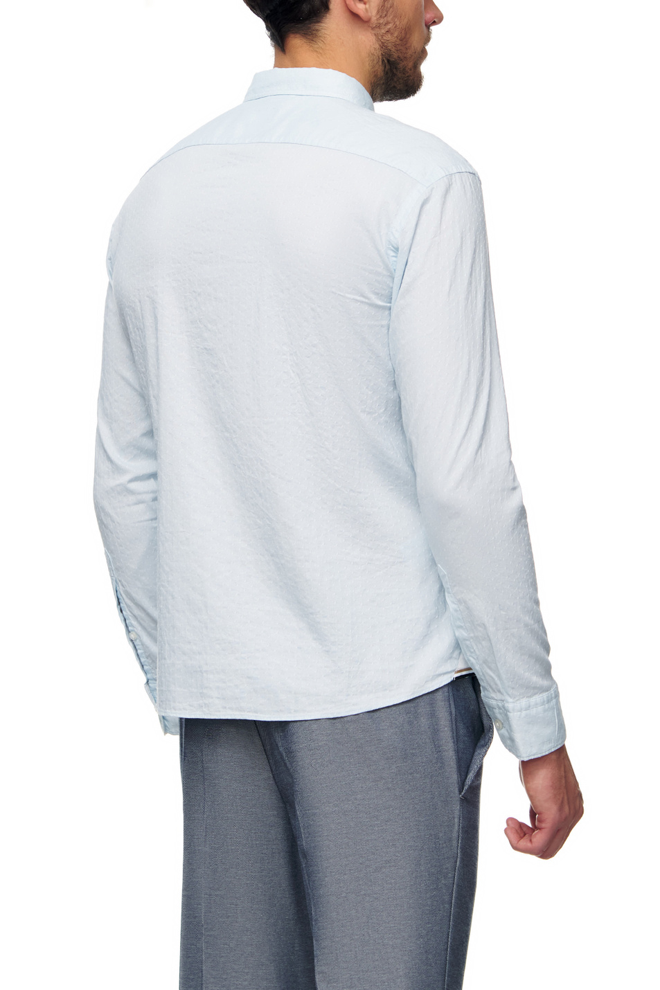 Мужской BOSS Рубашка из натурального хлопка с узором (цвет ), артикул 50473631 | Фото 4
