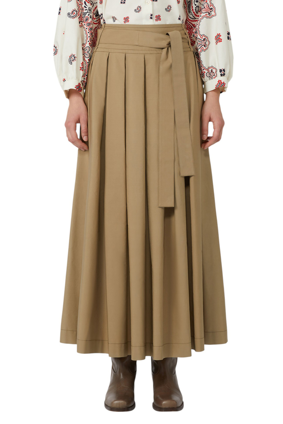 Женский Weekend Max Mara Юбка AGIATE из хлопка (цвет ), артикул 2525106011 | Фото 3