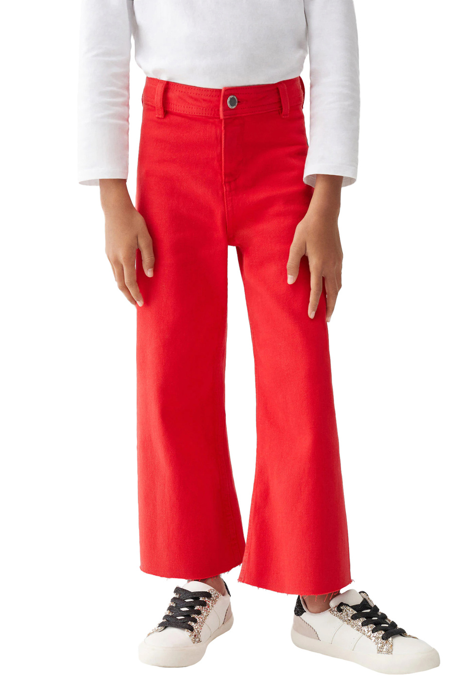 Девочкам Mango Kids Джинсы-кюлоты SEAMLESS (цвет ), артикул 47093264 | Фото 3