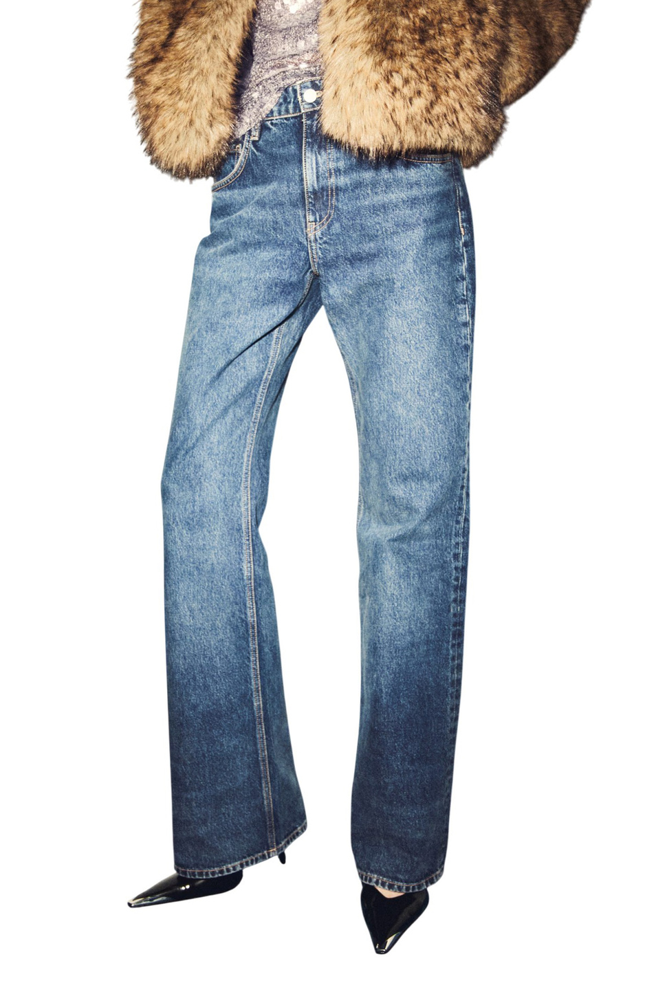 Женский Mango Джинсы SELENA расклешенные (цвет ), артикул 17039117 | Фото 3