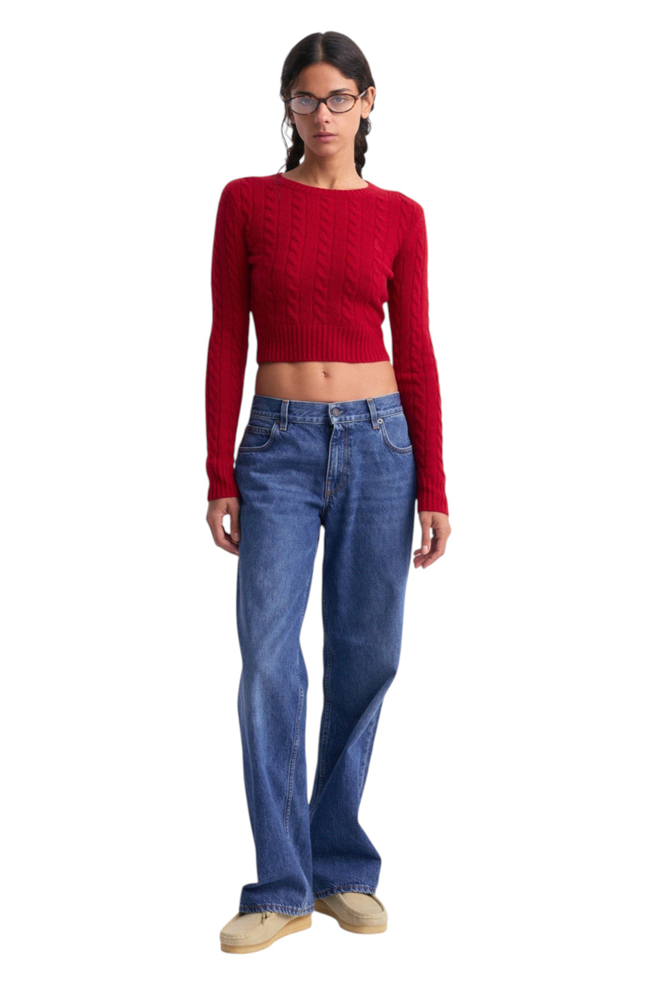 Женский Sporty & Rich Свитер Jala из смесового кашемира с шерстью (цвет ), артикул WS10185302RE15 | Фото 3