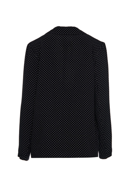 Пиджак CLARA с принтом в горох и накладными карманами|Основной цвет:Черный|Артикул:7041023 | Фото 2
