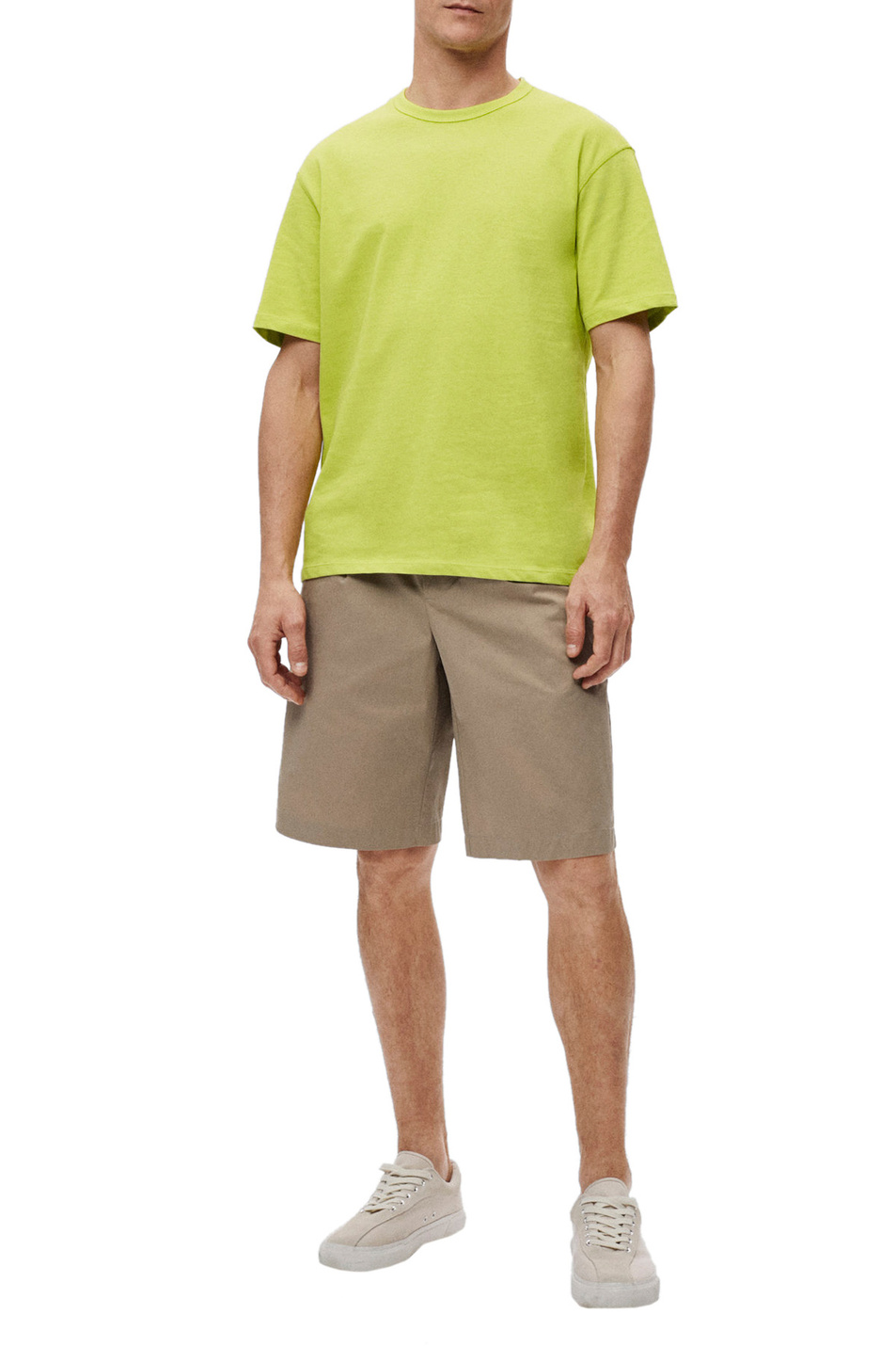 Мужской Mango Man Хлопковая футболка ANOUK свободного кроя (цвет ), артикул 37001032 | Фото 2