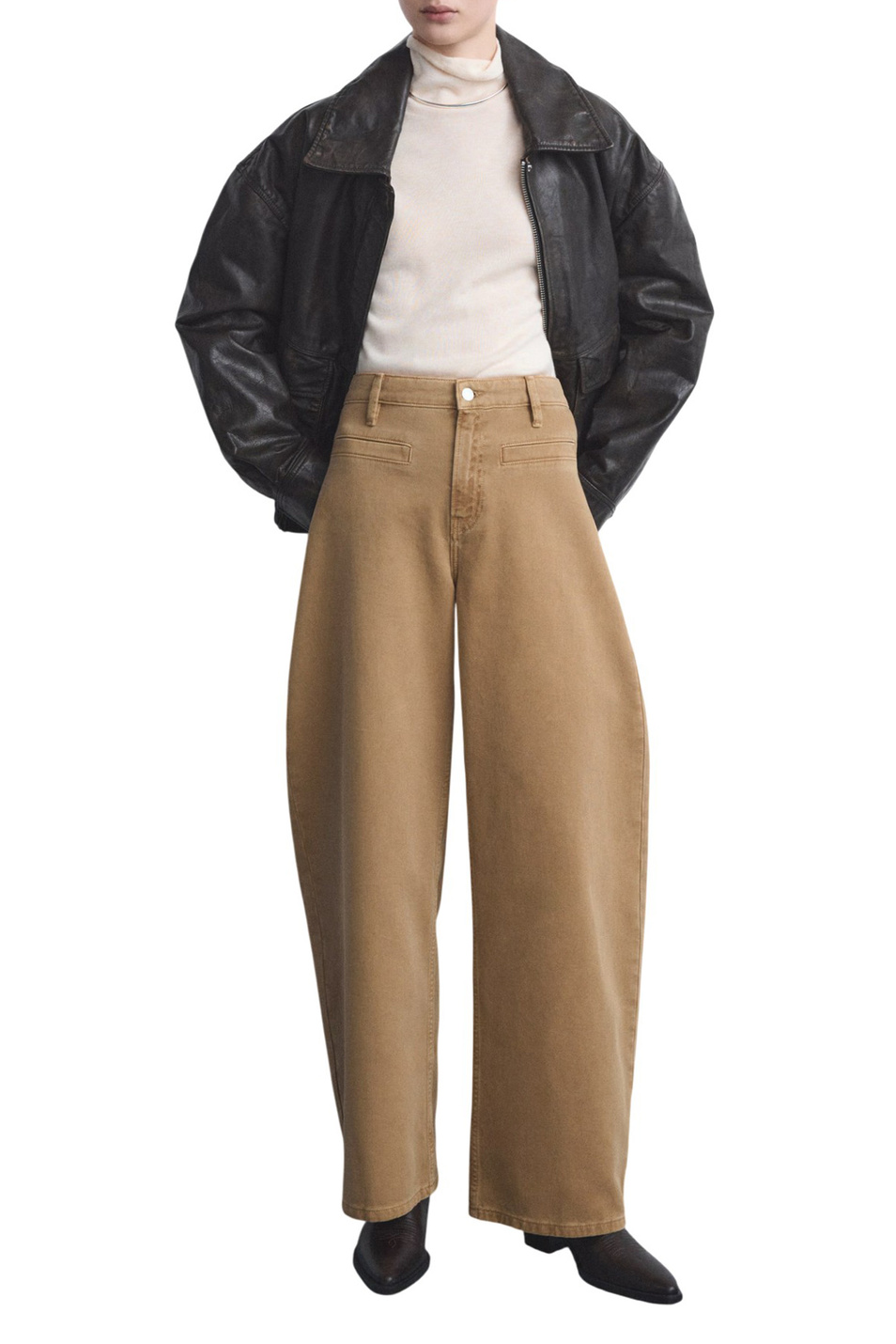 Женский Mango Джинсы AISHA из хлопка (цвет ), артикул 27021317 | Фото 2