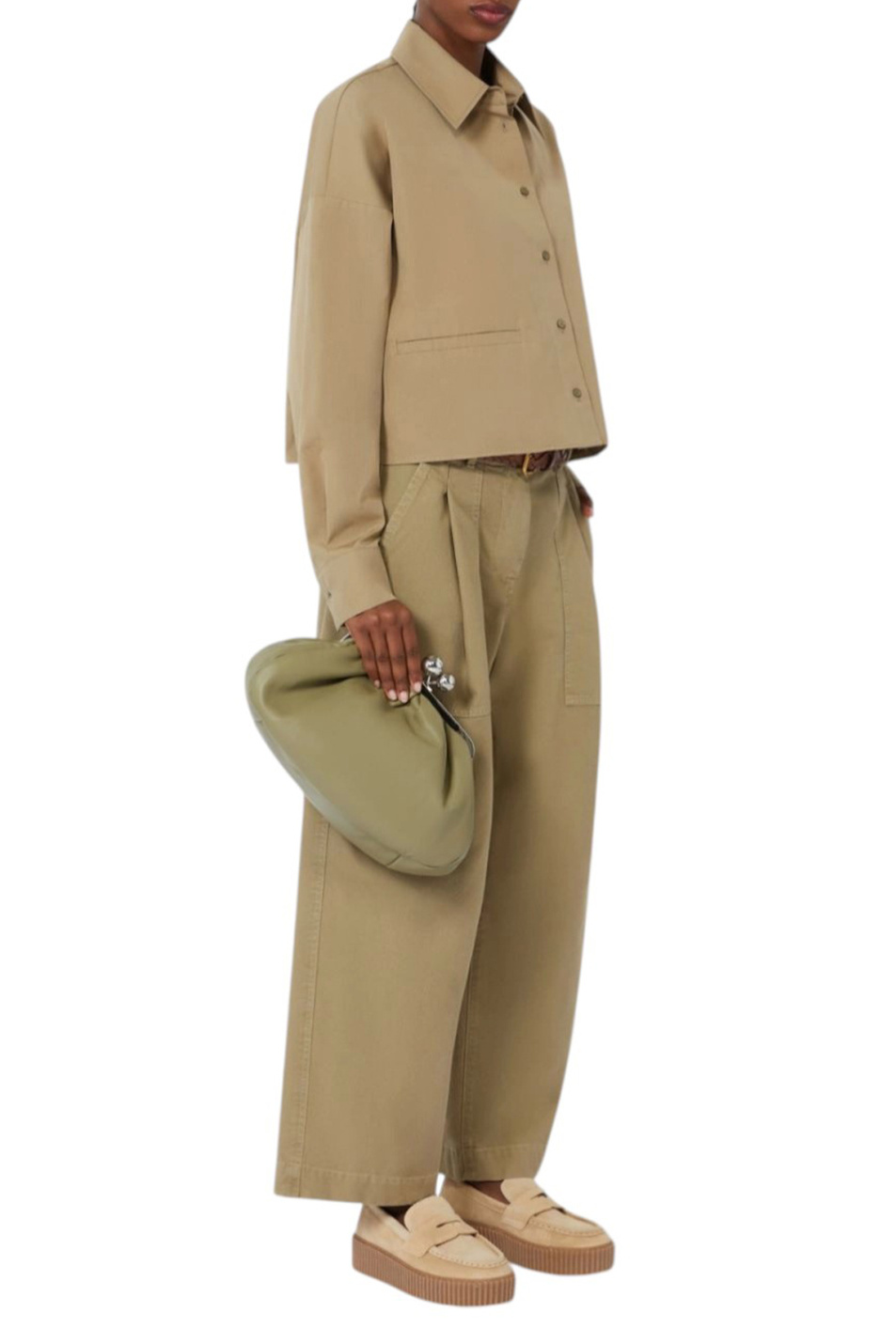 Женский Weekend Max Mara Клатч CUBICO из натуральной кожи (цвет ), артикул 2525516194 | Фото 7