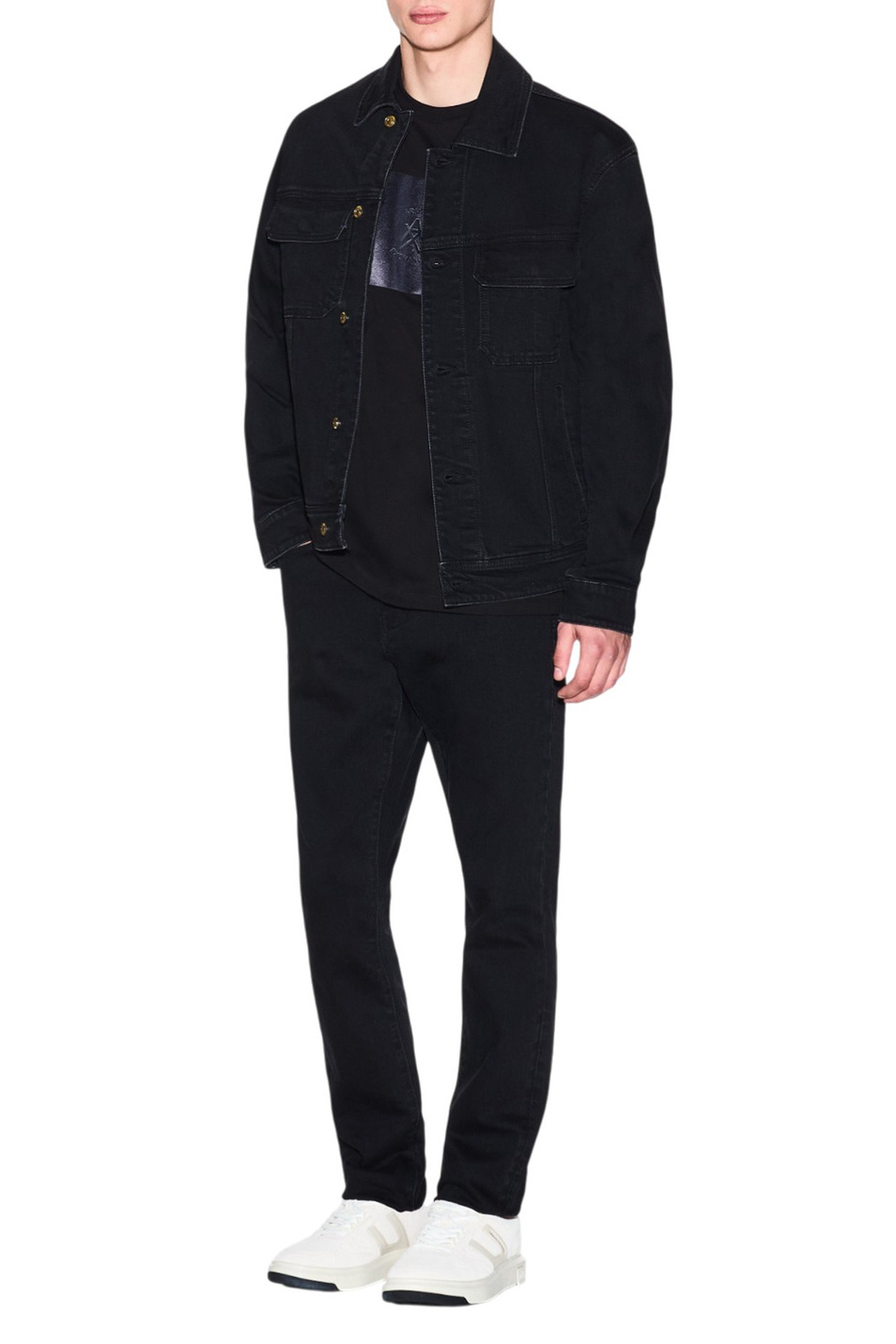 Мужской Armani Exchange Куртка джинсовая их эластичного хлопка (цвет ), артикул XM002028-AF19899 | Фото 2