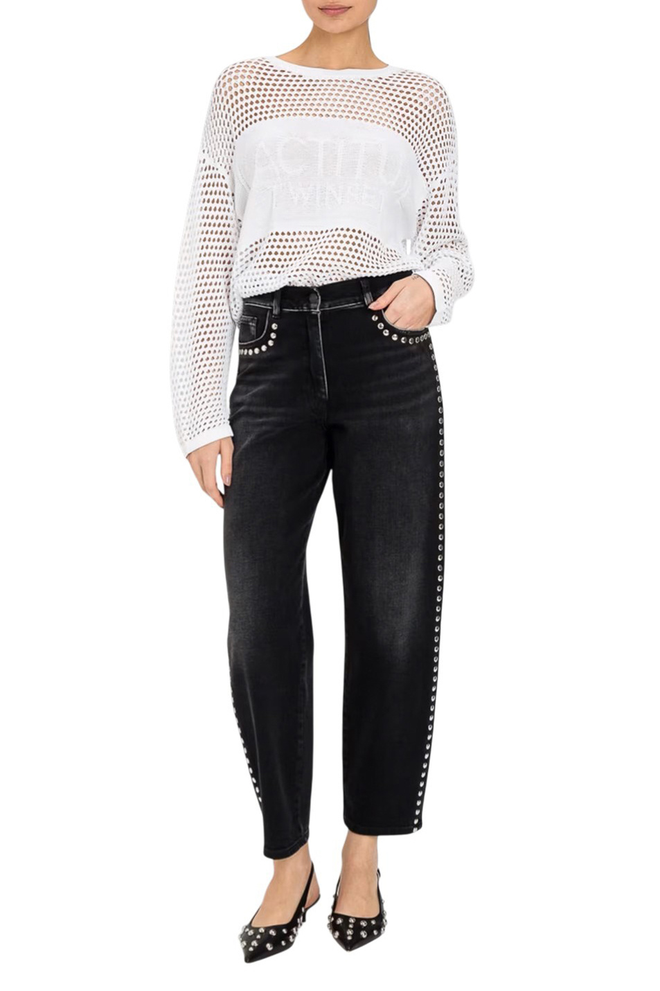 Женский TWINSET Milano Джемпер вязаный (цвет ), артикул 261AP3032 | Фото 3