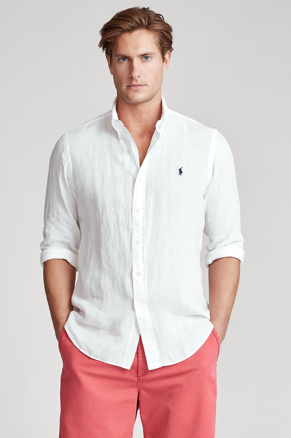 Polo Ralph Lauren Рубашка из натурального льна (цвет ), артикул 710794142001 | Фото 3
