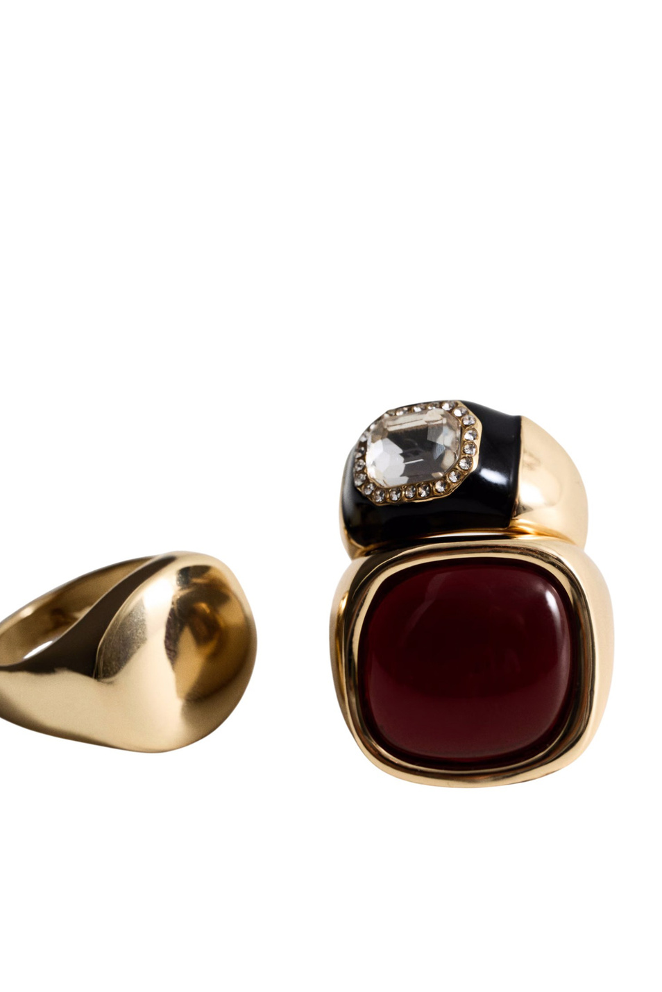 Женский Mango Кольцо EUGENIA в комплекте из 3 шт (цвет ), артикул 27082922 | Фото 2