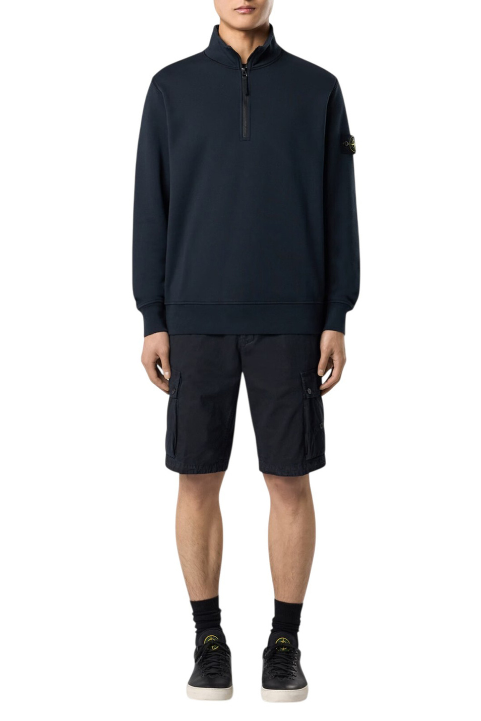 Мужской Stone Island Толстовка из хлопкового флиса (цвет ), артикул L1S156100070-S0051 | Фото 3