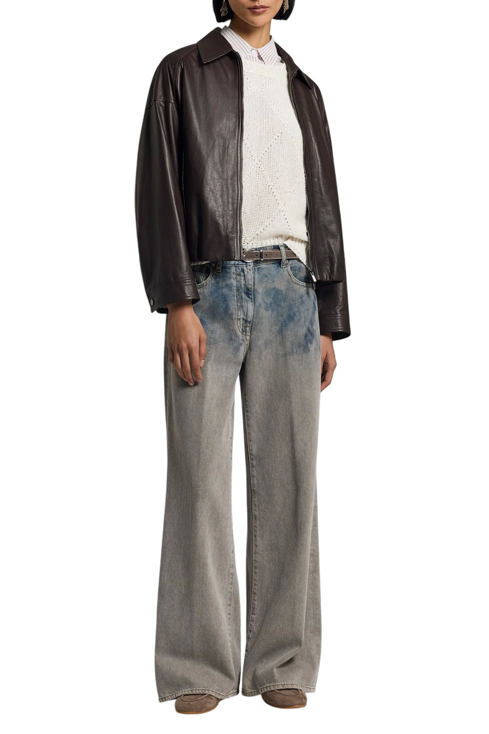 Женский Peserico Рубашка из хлопка и шелка (цвет ), артикул A06399-08355 | Фото 3