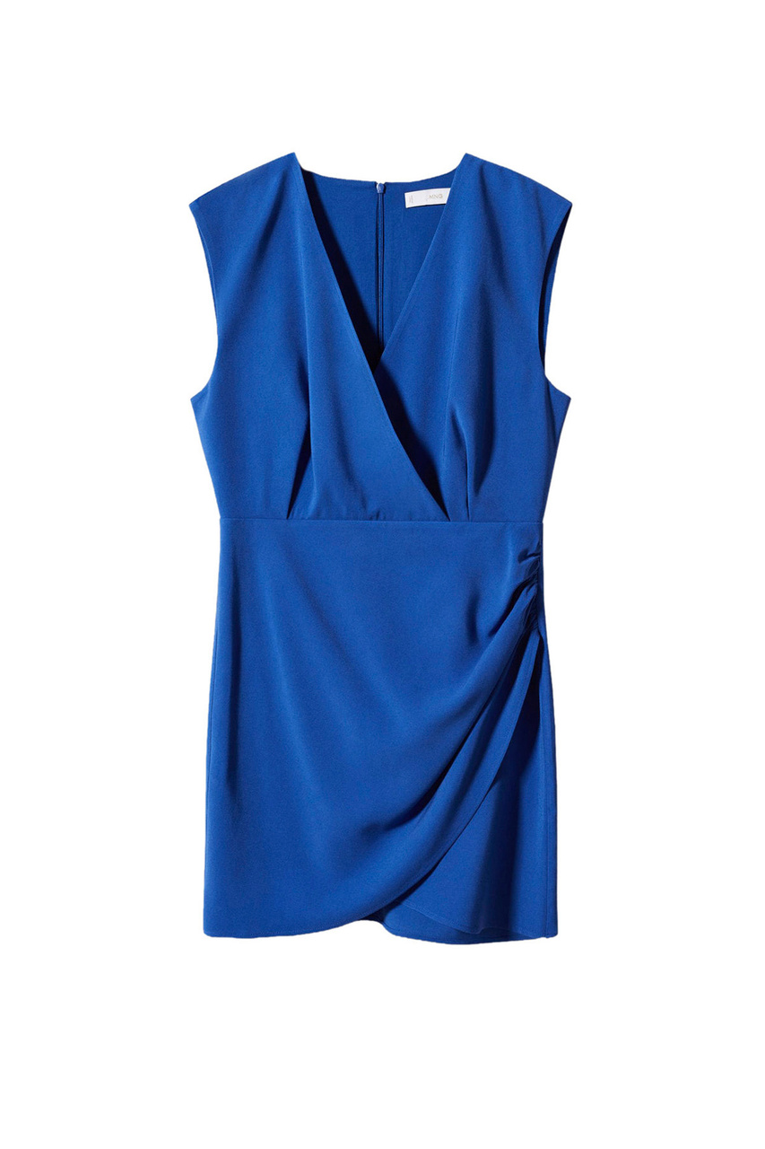 Платье DAFNE с драпировкой|Основной цвет:Синий|Артикул:47028630 | Фото 1