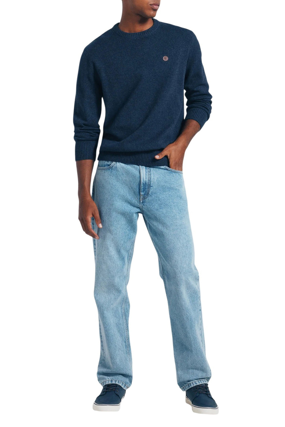 Мужской Springfield Джемпер однотонный (цвет ), артикул 1402504 | Фото 2