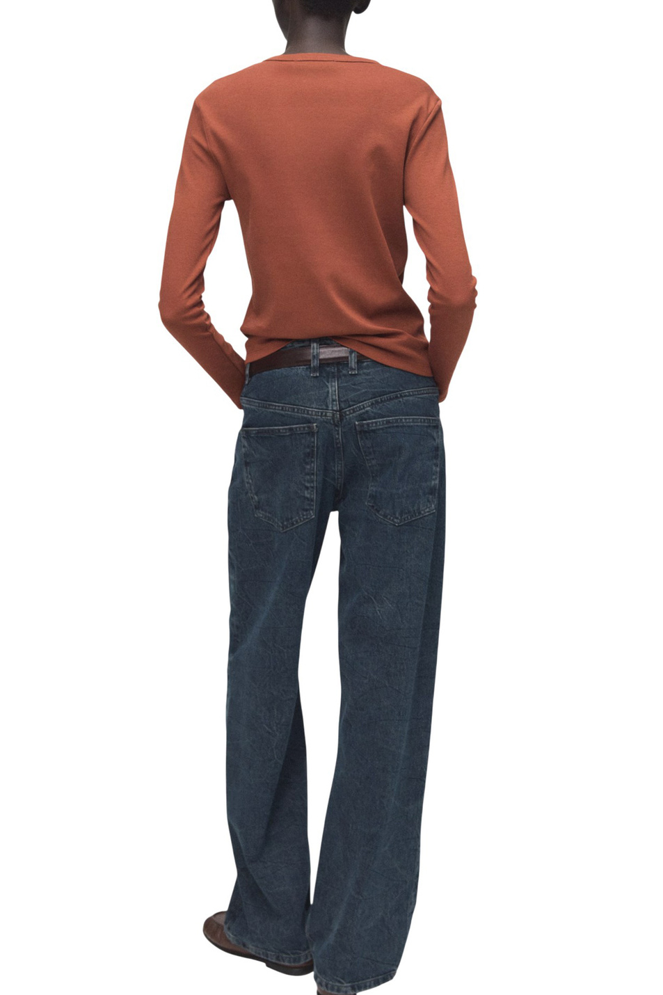 Женский Mango Лонгслив NISA из хлопка (цвет ), артикул 27001357 | Фото 4