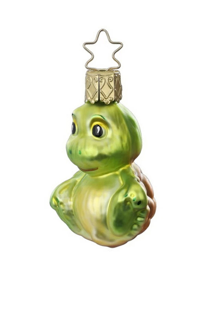 Елочная игрушка "Мини-черепаха", 6 см|Основной цвет:Зеленый Не имеет пола Inge's Christmas Елочная игрушка "Мини-черепаха", 6 см (цвет ), артикул 10123S021 | Фото 1