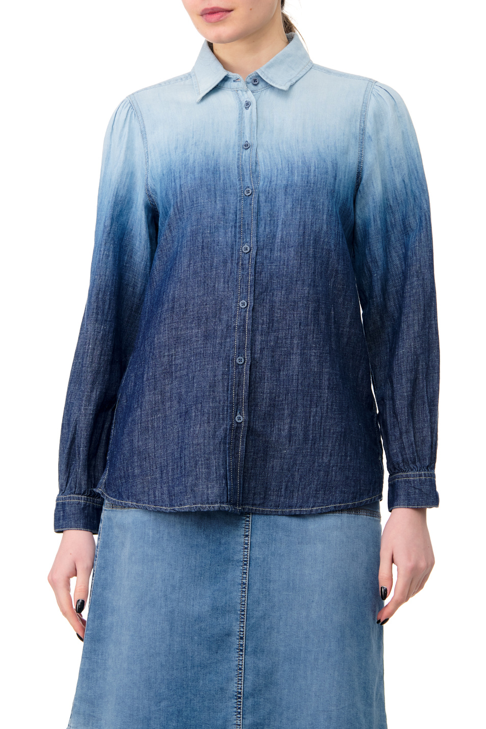 Женский Gerry Weber Рубашка с градиентным принтом (цвет ), артикул 760013-31603 | Фото 4